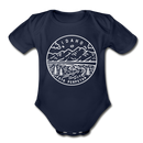 Idaho Baby Bodysuit - Organic State Design Idaho Baby Bodysuit - dark navy