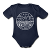 Idaho Baby Bodysuit - Organic State Design Idaho Baby Bodysuit - dark navy