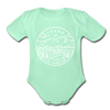 Idaho Baby Bodysuit - Organic State Design Idaho Baby Bodysuit - light mint