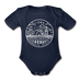 Iowa Baby Bodysuit - Organic State Design Iowa Baby Bodysuit - dark navy