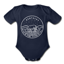 Kentucky Baby Bodysuit - Organic State Design Kentucky Baby Bodysuit - dark navy