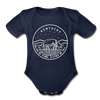 Kentucky Baby Bodysuit - Organic State Design Kentucky Baby Bodysuit - dark navy