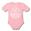 Maine Baby Bodysuit - Organic State Design Maine Baby Bodysuit - light pink