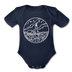 Maine Baby Bodysuit - Organic State Design Maine Baby Bodysuit - dark navy