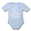 Louisiana Baby Bodysuit - Organic State Design Louisiana Baby Bodysuit - sky