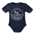 Louisiana Baby Bodysuit - Organic State Design Louisiana Baby Bodysuit - dark navy