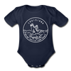 Louisiana Baby Bodysuit - Organic State Design Louisiana Baby Bodysuit - dark navy