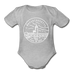 Massachusetts Baby Bodysuit - Organic State Design Massachusetts Baby Bodysuit - heather gray