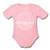 Kansas Baby Bodysuit - Organic State Design Kansas Baby Bodysuit - light pink