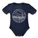 Kansas Baby Bodysuit - Organic State Design Kansas Baby Bodysuit - dark navy