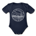 Kansas Baby Bodysuit - Organic State Design Kansas Baby Bodysuit - dark navy
