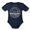 Kansas Baby Bodysuit - Organic State Design Kansas Baby Bodysuit - dark navy