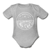 Minnesota Baby Bodysuit - Organic State Design Minnesota Baby Bodysuit - heather gray