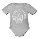 Montana Baby Bodysuit - Organic State Design Montana Baby Bodysuit - heather gray