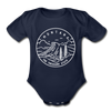 Montana Baby Bodysuit - Organic State Design Montana Baby Bodysuit - dark navy