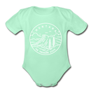 Montana Baby Bodysuit - Organic State Design Montana Baby Bodysuit - light mint