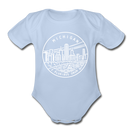 Michigan Baby Bodysuit - Organic State Design Michigan Baby Bodysuit - sky