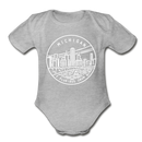 Michigan Baby Bodysuit - Organic State Design Michigan Baby Bodysuit - heather gray