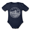Michigan Baby Bodysuit - Organic State Design Michigan Baby Bodysuit - dark navy