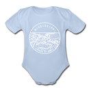 Mississippi Baby Bodysuit - Organic State Design Mississippi Baby Bodysuit - sky