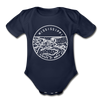 Mississippi Baby Bodysuit - Organic State Design Mississippi Baby Bodysuit - dark navy