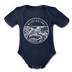 Mississippi Baby Bodysuit - Organic State Design Mississippi Baby Bodysuit - dark navy