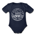 Nebraska Baby Bodysuit - Organic State Design Nebraska Baby Bodysuit - dark navy