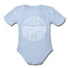 Nevada Baby Bodysuit - Organic State Design Nevada Baby Bodysuit - sky