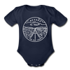 Nevada Baby Bodysuit - Organic State Design Nevada Baby Bodysuit - dark navy