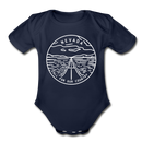 Nevada Baby Bodysuit - Organic State Design Nevada Baby Bodysuit - dark navy