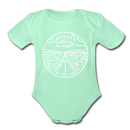Nevada Baby Bodysuit - Organic State Design Nevada Baby Bodysuit - light mint
