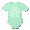 Nevada Baby Bodysuit - Organic State Design Nevada Baby Bodysuit - light mint