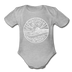 New Jersey Baby Bodysuit - Organic State Design New Jersey Baby Bodysuit - heather gray