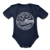 New Jersey Baby Bodysuit - Organic State Design New Jersey Baby Bodysuit - dark navy