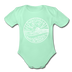 New Jersey Baby Bodysuit - Organic State Design New Jersey Baby Bodysuit - light mint