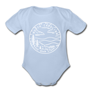 North Carolina Baby Bodysuit - Organic State Design North Carolina Baby Bodysuit - sky