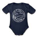 North Carolina Baby Bodysuit - Organic State Design North Carolina Baby Bodysuit - dark navy