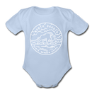 North Dakota Baby Bodysuit - Organic State Design North Dakota Baby Bodysuit - sky