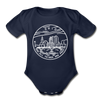 Ohio Baby Bodysuit - Organic State Design Ohio Baby Bodysuit - dark navy