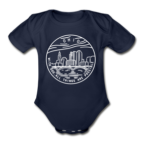 Ohio Baby Bodysuit - Organic State Design Ohio Baby Bodysuit