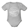 Oregon Baby Bodysuit - Organic State Design Oregon Baby Bodysuit - heather gray