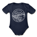 Oregon Baby Bodysuit - Organic State Design Oregon Baby Bodysuit - dark navy