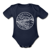 Oregon Baby Bodysuit - Organic State Design Oregon Baby Bodysuit - dark navy