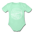 Oregon Baby Bodysuit - Organic State Design Oregon Baby Bodysuit - light mint