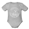 Pennsylvania Baby Bodysuit - Organic State Design Pennsylvania Baby Bodysuit - heather gray