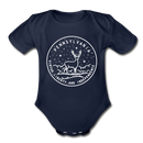 Pennsylvania Baby Bodysuit - Organic State Design Pennsylvania Baby Bodysuit - dark navy