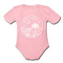 South Carolina Baby Bodysuit - Organic State Design South Carolina Baby Bodysuit - light pink