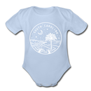 South Carolina Baby Bodysuit - Organic State Design South Carolina Baby Bodysuit - sky