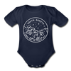 South Dakota Baby Bodysuit - Organic State Design South Dakota Baby Bodysuit - dark navy