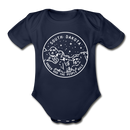 South Dakota Baby Bodysuit - Organic State Design South Dakota Baby Bodysuit - dark navy